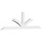 Ekena Millwork Richland Architectural Grade PVC Gable Bracket, 96"W x 28"H x 4"D x 4"F, 7/12 Pitch GBP096X28X0404RIC00 - alternate 1